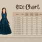 T-Blue Coloured Embellished Layered Net Gown For Girls - Betty Ethnic India - Gown - Betty Girls Wear Online