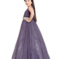 Lilac Coloured Simple Imported Net Gown For Girls - Betty Ethnic India - Gown - Betty Girls Wear Online