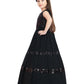 Black Coloured Sequined Georgette Gown For Girls - Betty Ethnic India - Gown - Betty Girls Wear Online