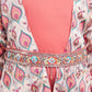 Peach Coloured Jacket Style Russian Palazzo Style Set For Girls With Separate Belt - Betty Ethnic India - Gharara / Sharara Set - Betty Girls Wear Online