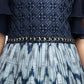 Navy Blue Coloured Sleeve Styled Gown For Girls - Betty Ethnic India - Gown - Betty Girls Wear Online