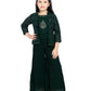 Bottle Green Coloured With Jacket Russian Palazzo Set For Girls - Betty Ethnic India - Gharara / Sharara Set - Betty Girls Wear Online