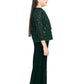 Bottle Green Coloured With Jacket Russian Palazzo Set For Girls - Betty Ethnic India - Gharara / Sharara Set - Betty Girls Wear Online