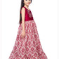 Rani Coloured Ethnic Maxi Dress Gown For Girls - Betty Ethnic India - Gown - Betty Girls Wear Online