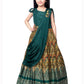 Bottle Green Coloured Trendy Wire Styled Maxi Dress Gown For Girls - Betty Ethnic India - Gown - Betty Girls Wear Online