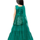 Rama Green Coloured Embellished Sequinned Ready to Wear Lehenga & Blouse With Dupatta For Girls - Betty Ethnic India - Saris & Lehengas - Betty Girls Wear Online