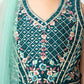 Rama Green Coloured Ready-To-Wear Lehenga Choli With Mirror Work For Girls - Betty Ethnic India - Saree & Lehenga - Betty Girls Wear Online