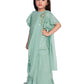 Girls Pista Embellished Top with Gharara / Sharara clothing set Set - Betty Ethnic India - Gharara / Sharara Set - Betty Girls Wear Online