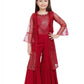 Rani Coloured Gharara / Sharara Set For Girls - Betty Ethnic India - Gharara / Sharara Set - Betty Girls Wear Online