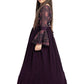 Wine Coloured Full Sleeves Gown For Girls - Betty Ethnic India - Gown - Betty Girls Wear Online