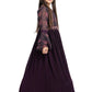 Wine Coloured Full Sleeves Gown For Girls - Betty Ethnic India - Gown - Betty Girls Wear Online