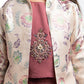 Mauve Embroidered Beads and Stones Top with Dhoti Pants For Girls - Betty Ethnic India - Dhoti Sets - Betty Girls Wear Online