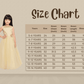 Yellow Coloured Floral Embroidered Simple Design Net Gown For Girls - Betty Ethnic India - Gown - Betty Girls Wear Online